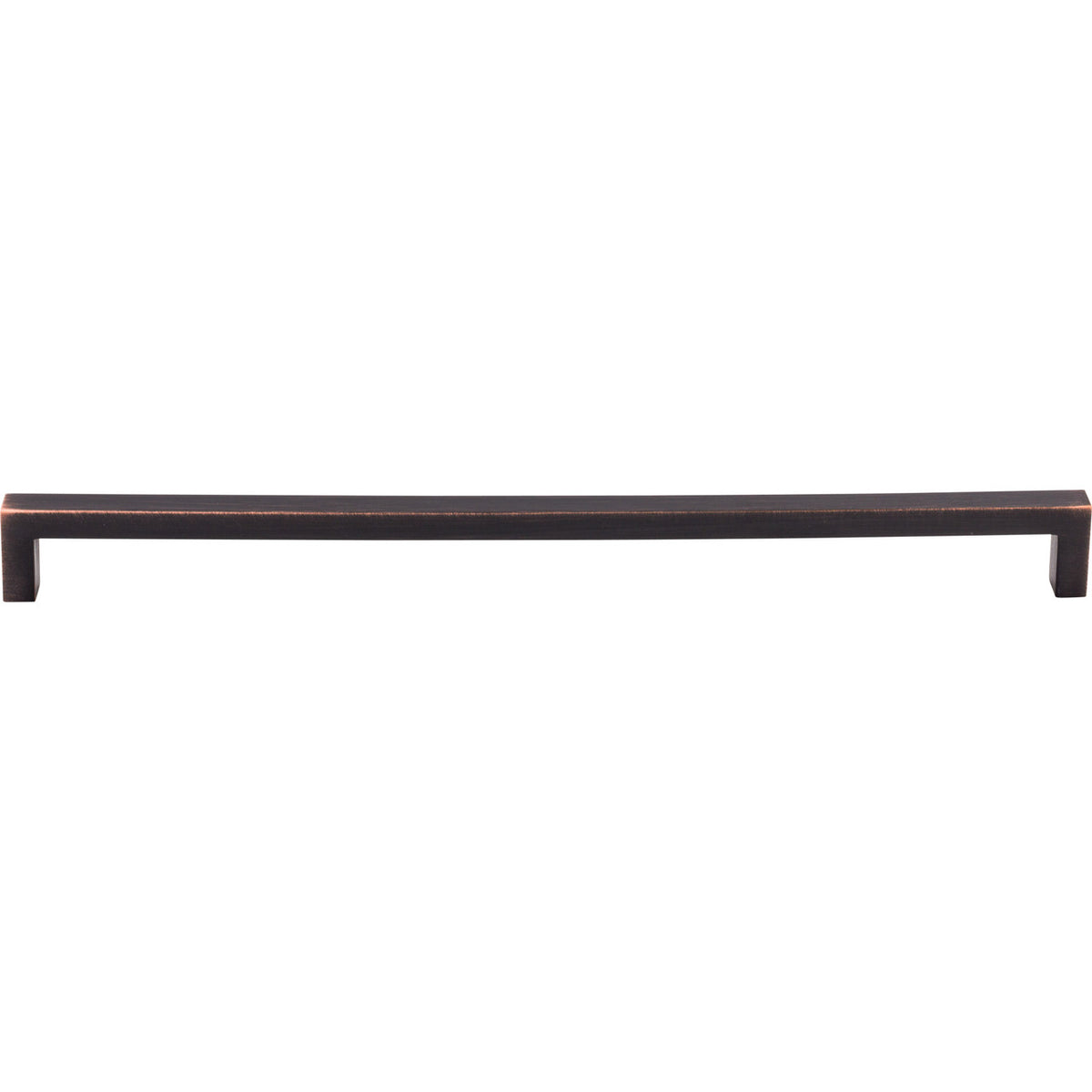 Top Knobs M2150: 12-5/8" cc Nouveau III Square Bar Cabinet Pull - Tuscan Bronze