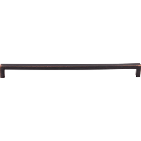 Top Knobs M2150: 12-5/8" cc Nouveau III Square Bar Cabinet Pull - Tuscan Bronze