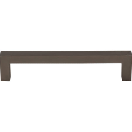 Top Knobs M2156: 5-1/16" cc Nouveau III Square Bar Cabinet Pull - Ash Gray