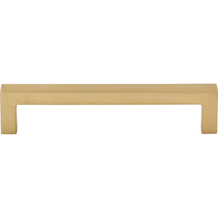 Top Knobs M2157: 5-1/16" cc Nouveau III Square Bar Cabinet Pull - Honey Bronze