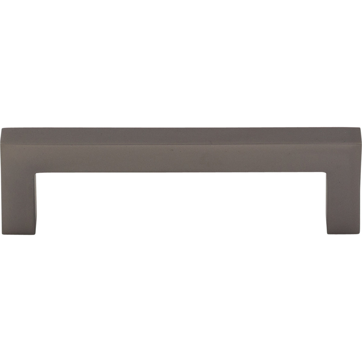 Top Knobs M2158: 3-3/4" cc Nouveau III Square Bar Cabinet Pull - Ash Gray