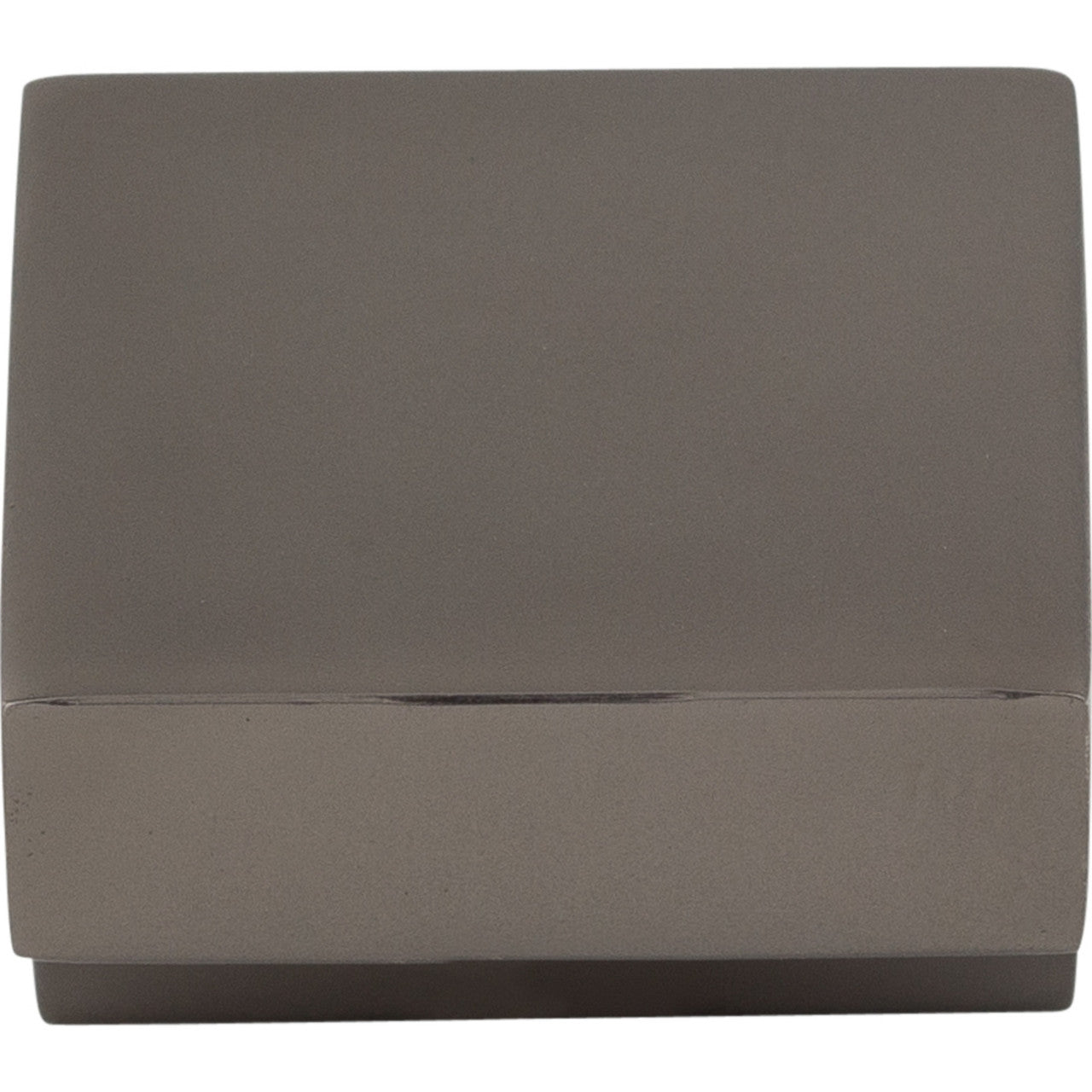 Top Knobs M2160: 1" Nouveau III Square Cabinet Knob - Ash Gray