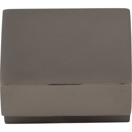 Top Knobs M2160: 1" Nouveau III Square Cabinet Knob - Ash Gray