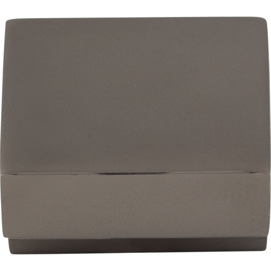Top Knobs M2160: 1" Nouveau III Square Cabinet Knob - Ash Gray