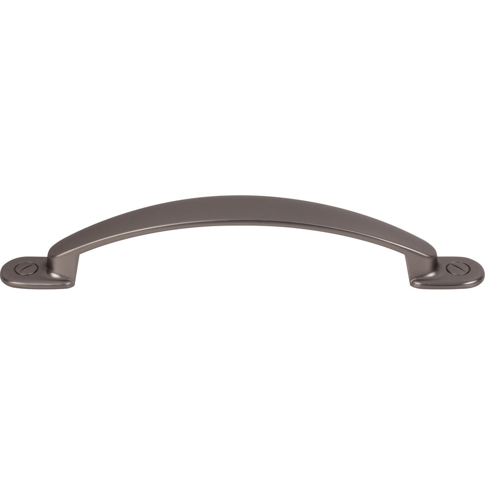 Top Knobs M2168: 5-1/16" cc Arendal Arch Cabinet Pull - Ash Gray