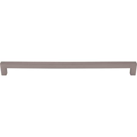 Top Knobs M2178: 12" cc Nouveau III Tapered Bar Cabinet Pull - Ash Gray