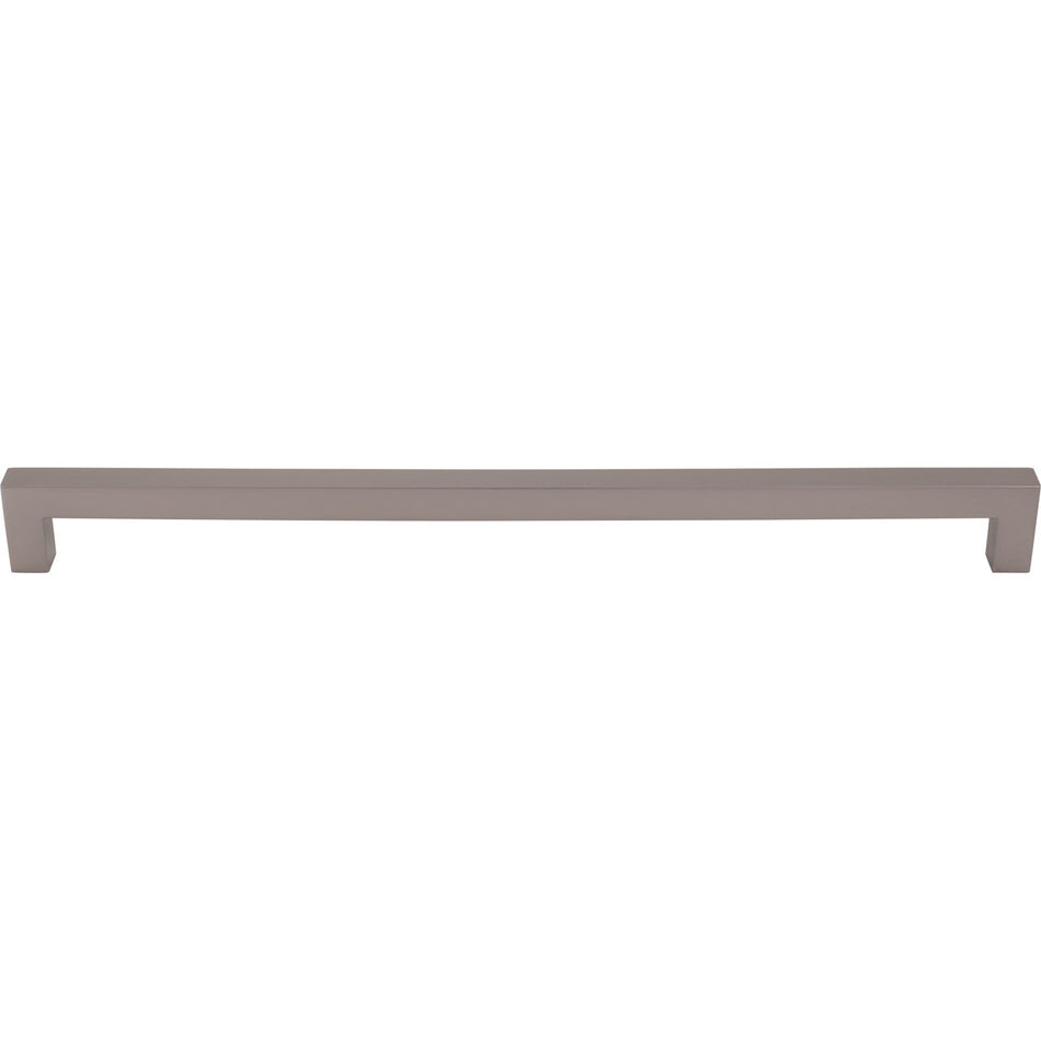 Top Knobs M2178: 12" cc Nouveau III Tapered Bar Cabinet Pull - Ash Gray