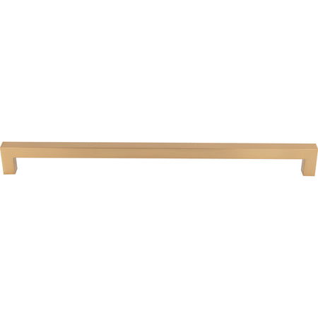 Top Knobs M2179: 12" cc Nouveau III Tapered Bar Cabinet Pull - Honey Bronze