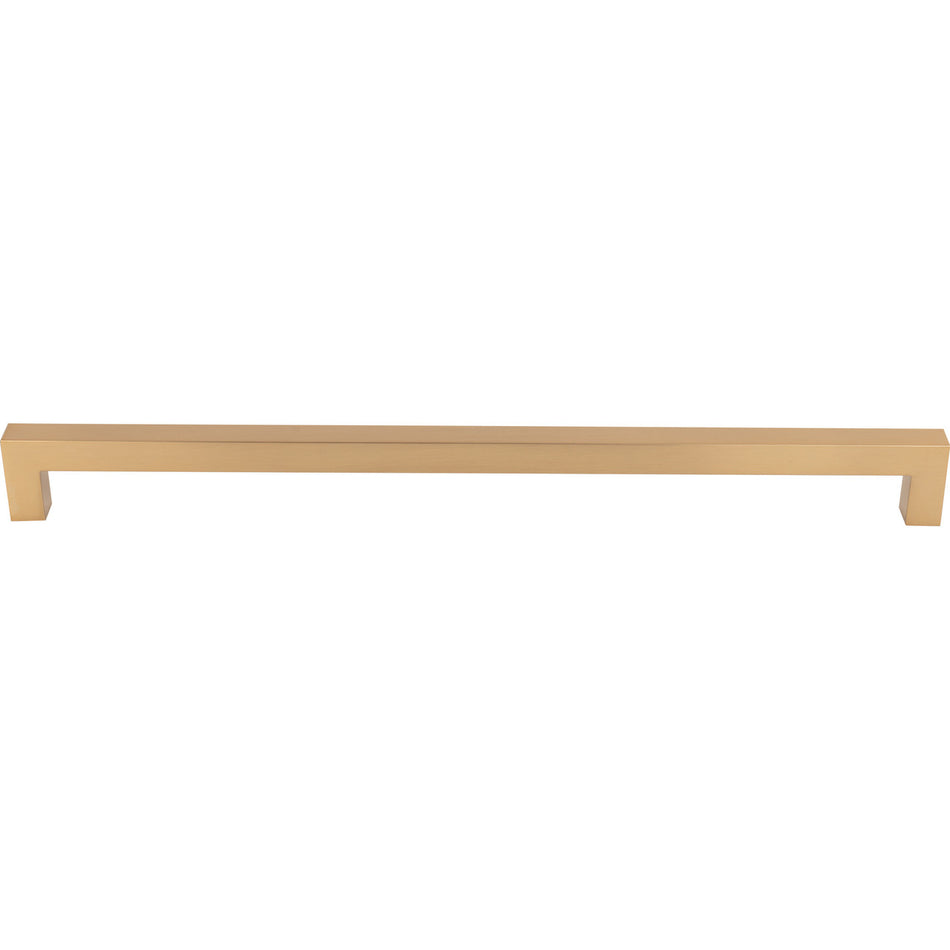 Top Knobs M2179: 12" cc Nouveau III Tapered Bar Cabinet Pull - Honey Bronze