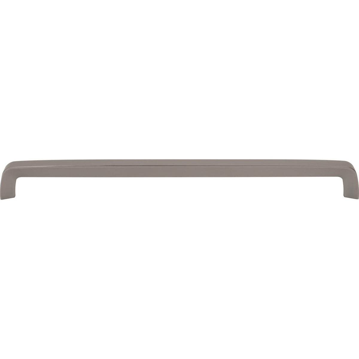 Top Knobs M2186: 12-5/8" cc Nouveau III Tapered Bar Cabinet Pull - Ash Gray