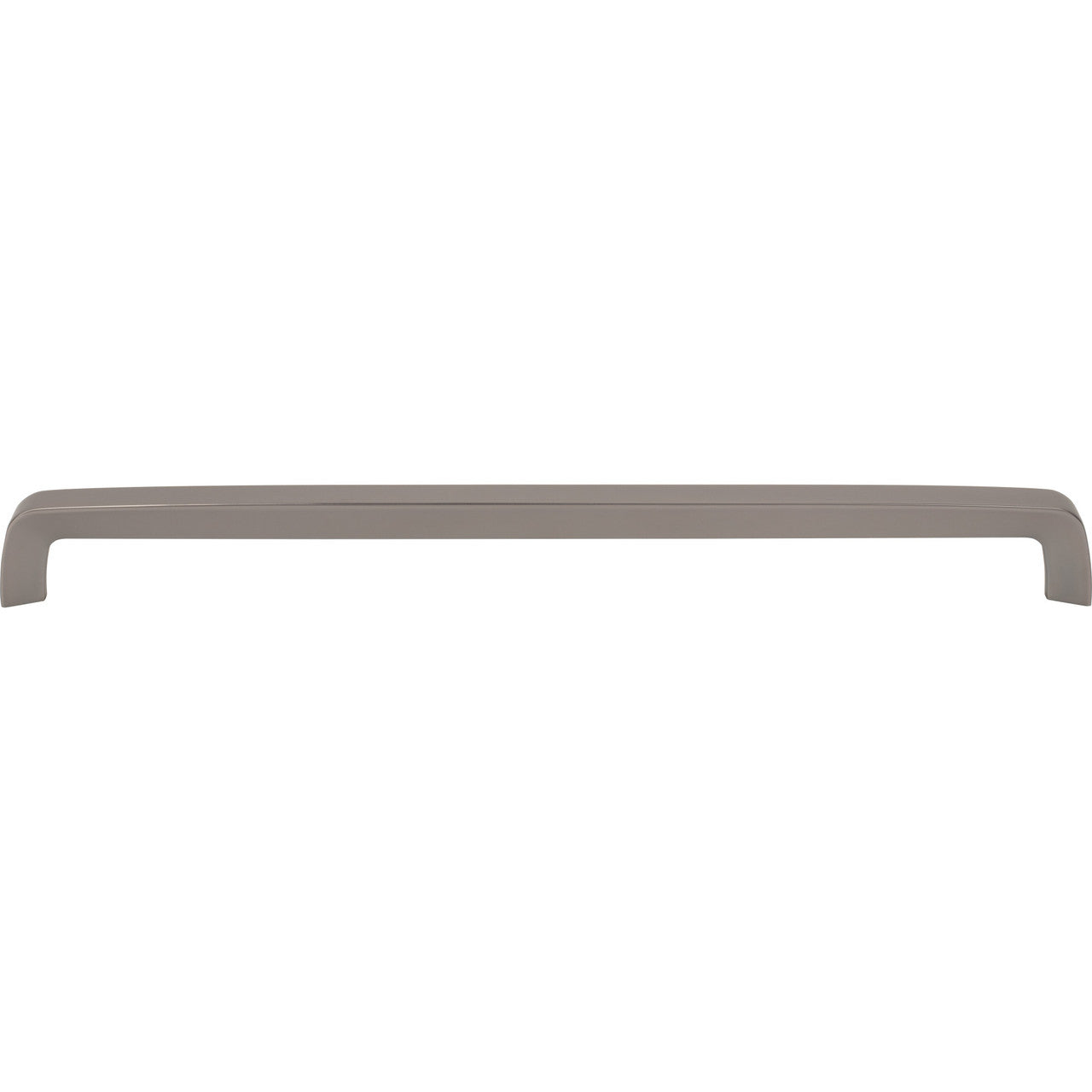 Top Knobs M2186: 12-5/8" cc Nouveau III Tapered Bar Cabinet Pull - Ash Gray
