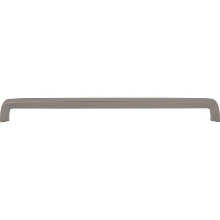 Top Knobs M2186: 12-5/8" cc Nouveau III Tapered Bar Cabinet Pull - Ash Gray