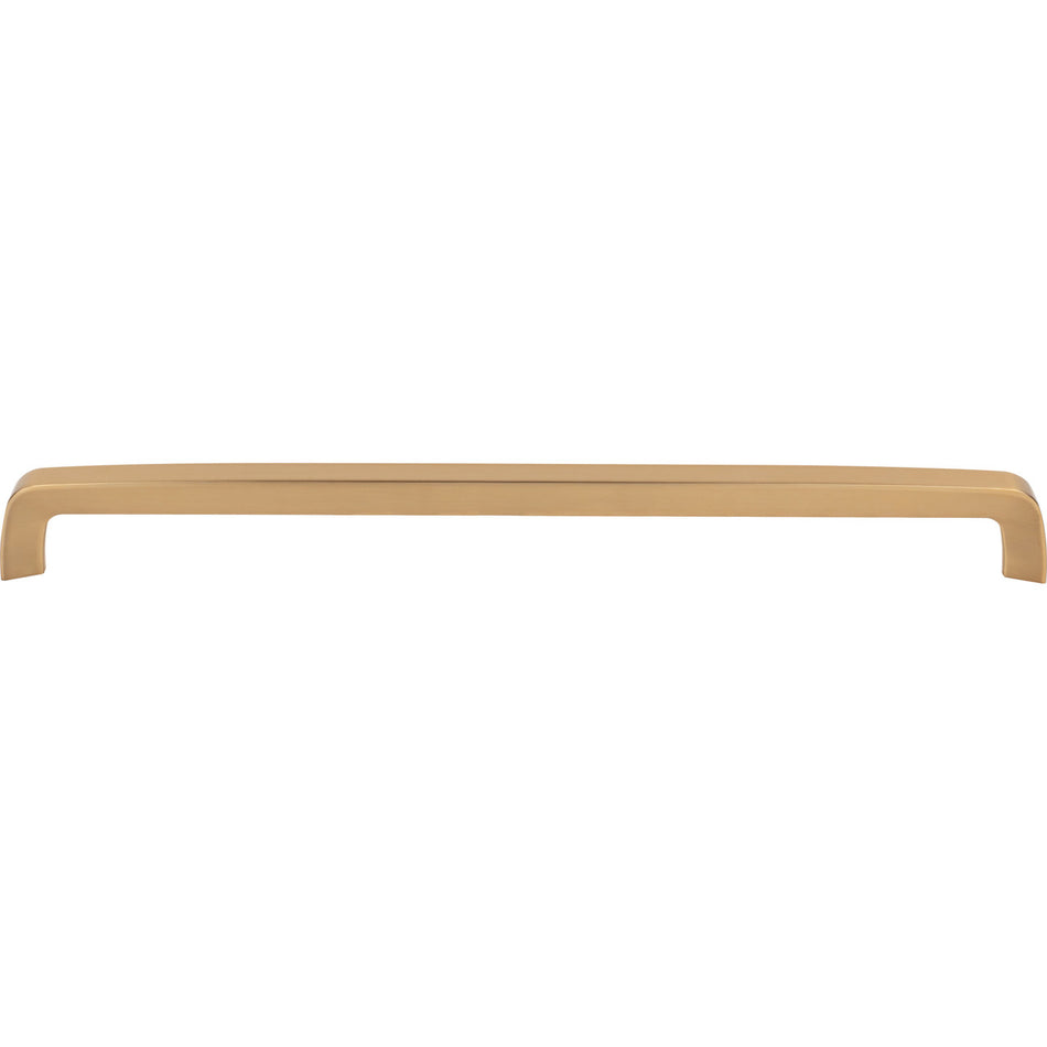 Top Knobs M2187: 12-5/8" cc Nouveau III Tapered Bar Cabinet Pull - Honey Bronze