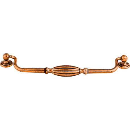 Top Knobs M218: 8-13/16" cc Tuscany Drop Bail Cabinet Pull - Old English Copper