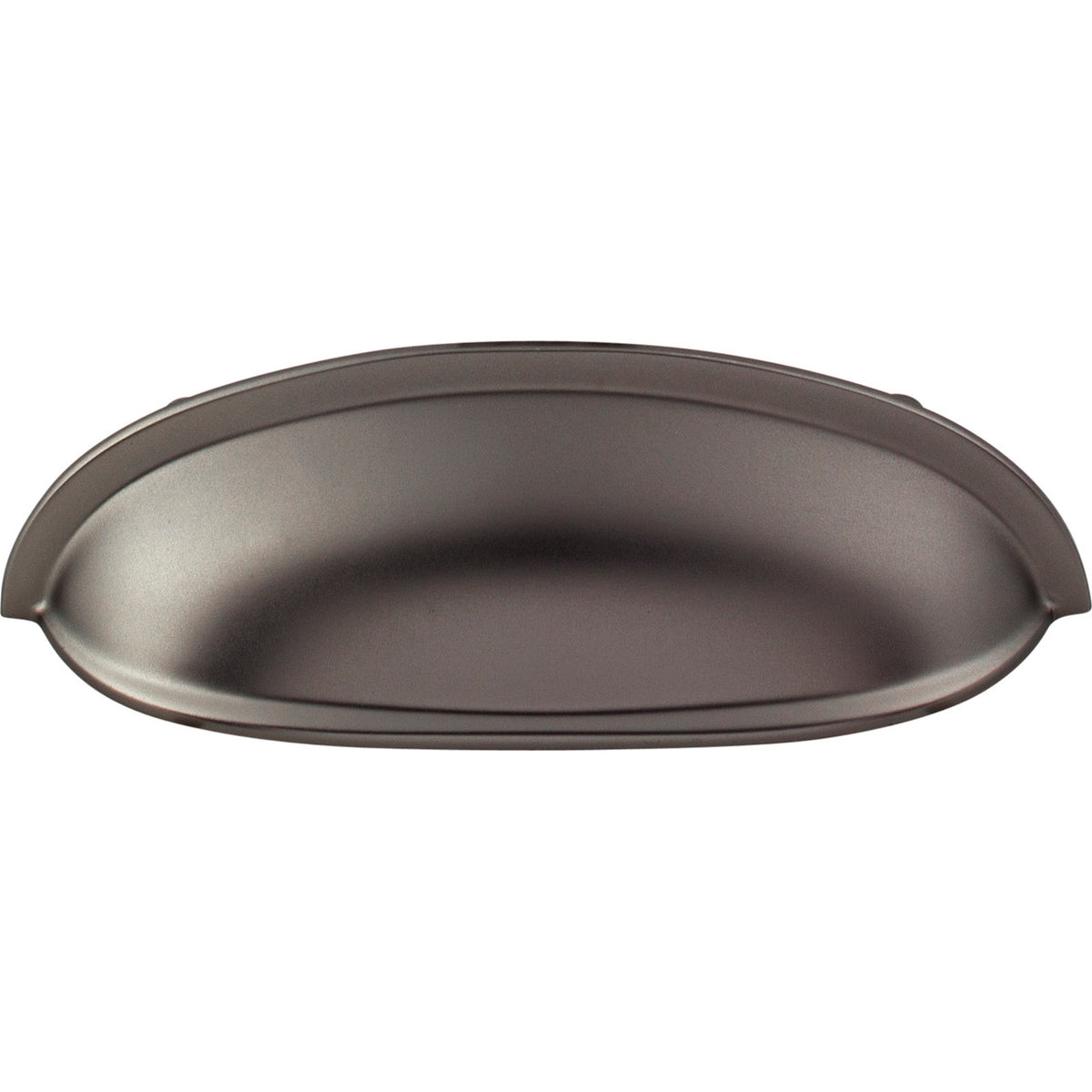 Top Knobs M2192: 3" cc Somerset Cup Cabinet Pull - Ash Gray