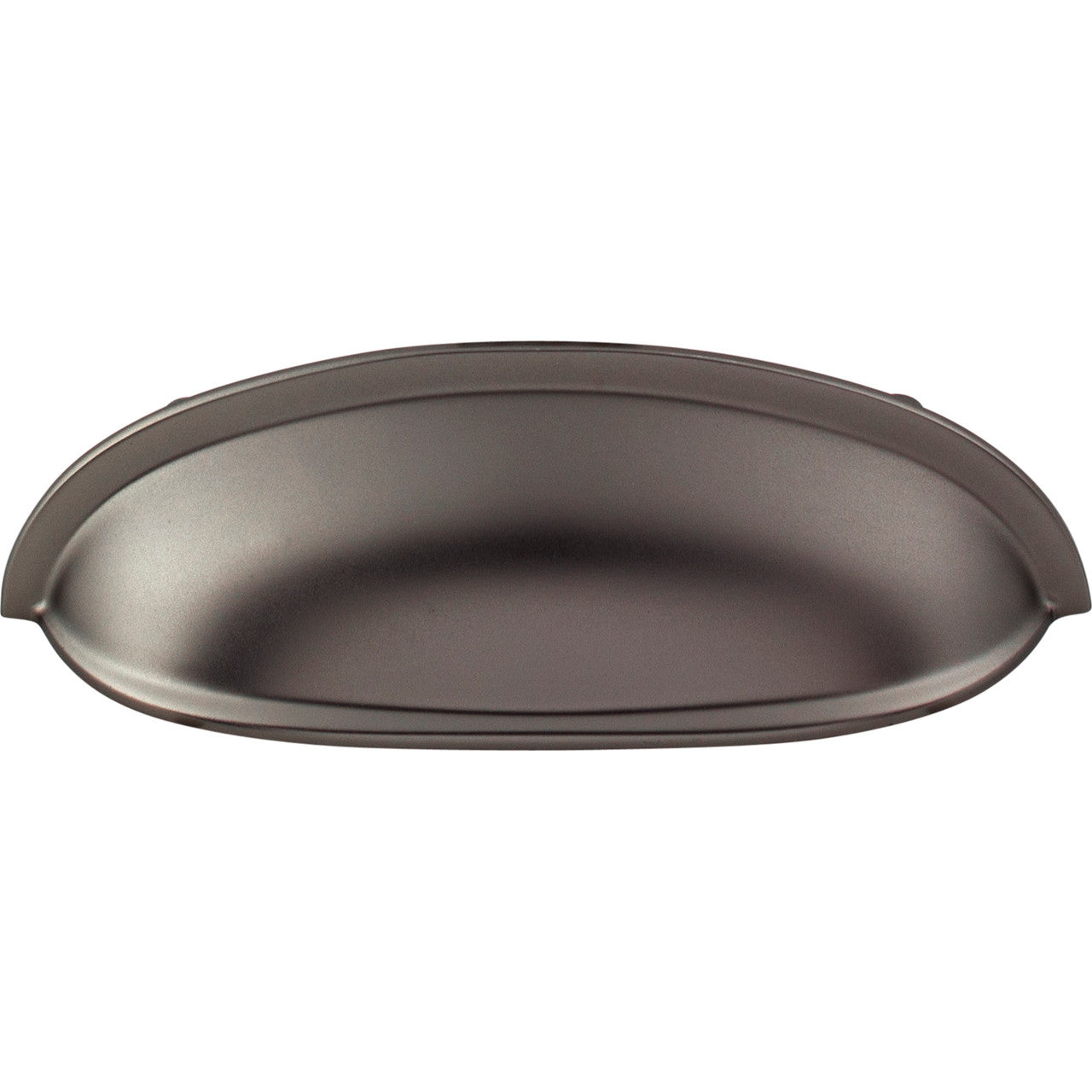 Top Knobs M2192: 3" cc Somerset Cup Cabinet Pull - Ash Gray