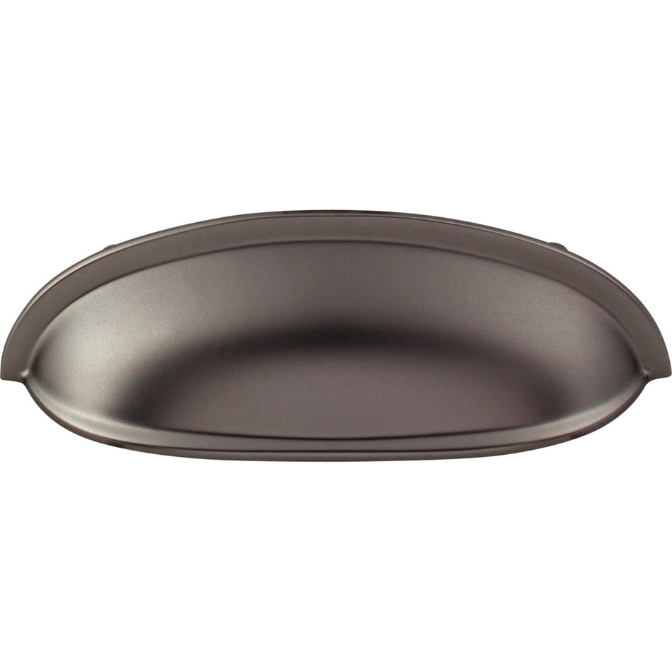 Top Knobs M2192: 3" cc Somerset Cup Cabinet Pull - Ash Gray