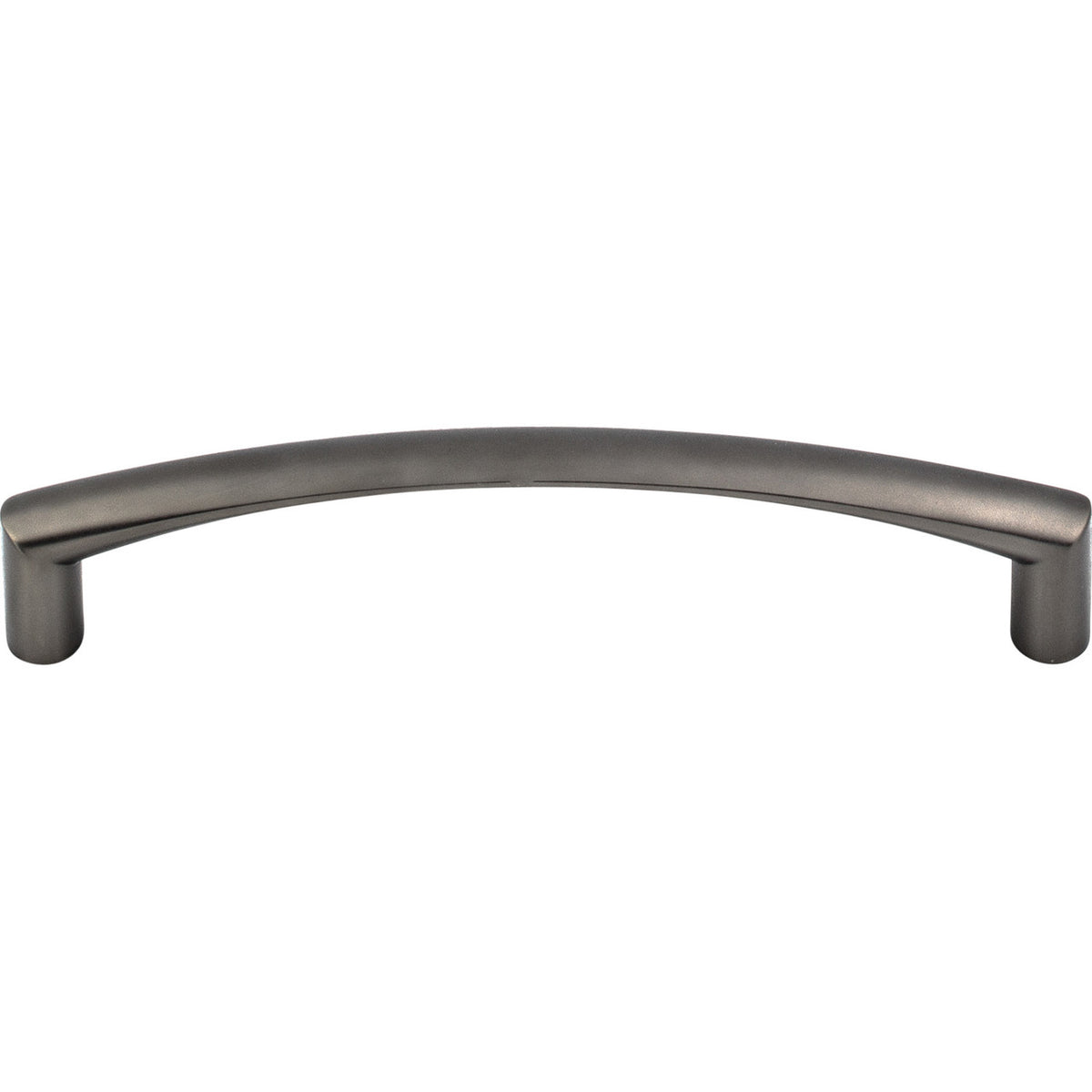Top Knobs M2198: 5-1/16" cc Griggs Curved Bar Cabinet Pull - Ash Gray