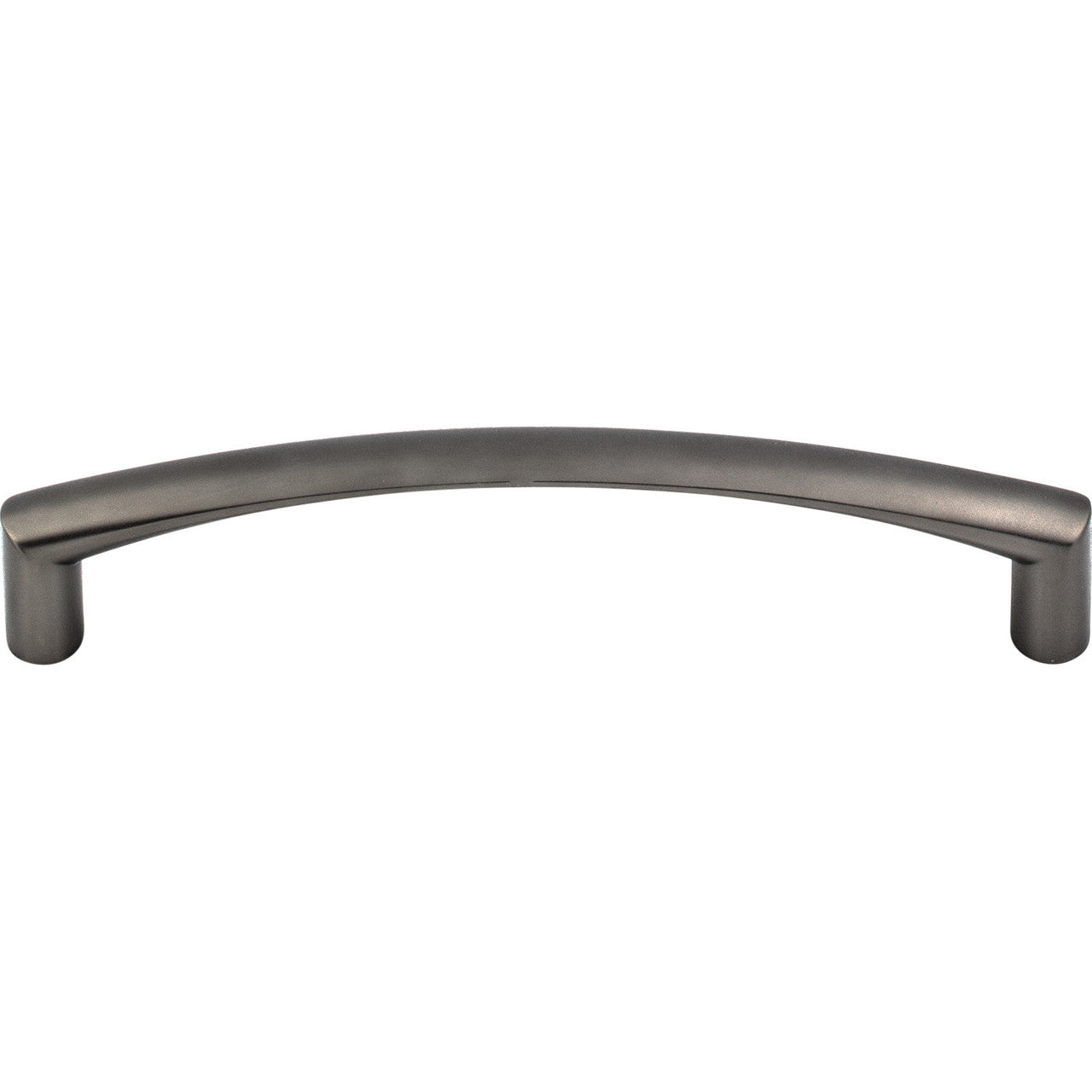 Top Knobs M2198: 5-1/16" cc Griggs Curved Bar Cabinet Pull - Ash Gray