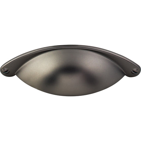 Top Knobs M2201: 2-1/2" cc Arendal Cup Cabinet Pull - Ash Gray