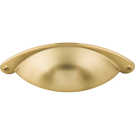 Top Knobs M2202: 2-1/2" cc Arendal Cup Cabinet Pull - Honey Bronze