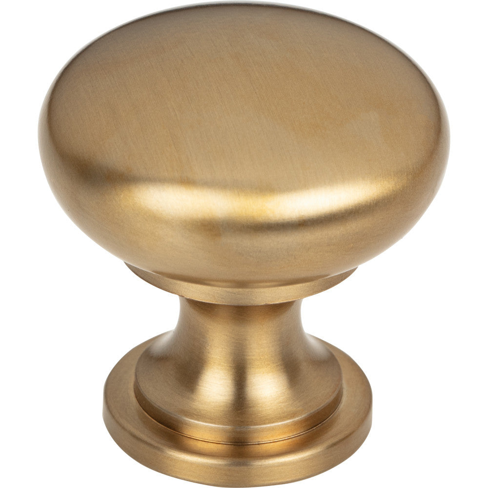 Top Knobs M2205: 1-3/16" Nouveau Round Cabinet Knob - Honey Bronze