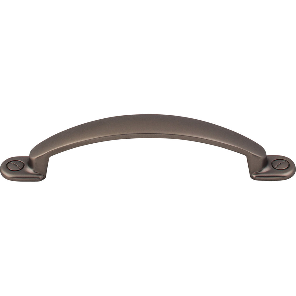 Top Knobs M2217: 3-3/4" cc Arendal Arch Cabinet Pull - Ash Gray