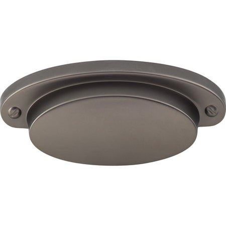 Top Knobs M2219: 2-9/16" cc Dakota Cup Cabinet Pull - Ash Gray