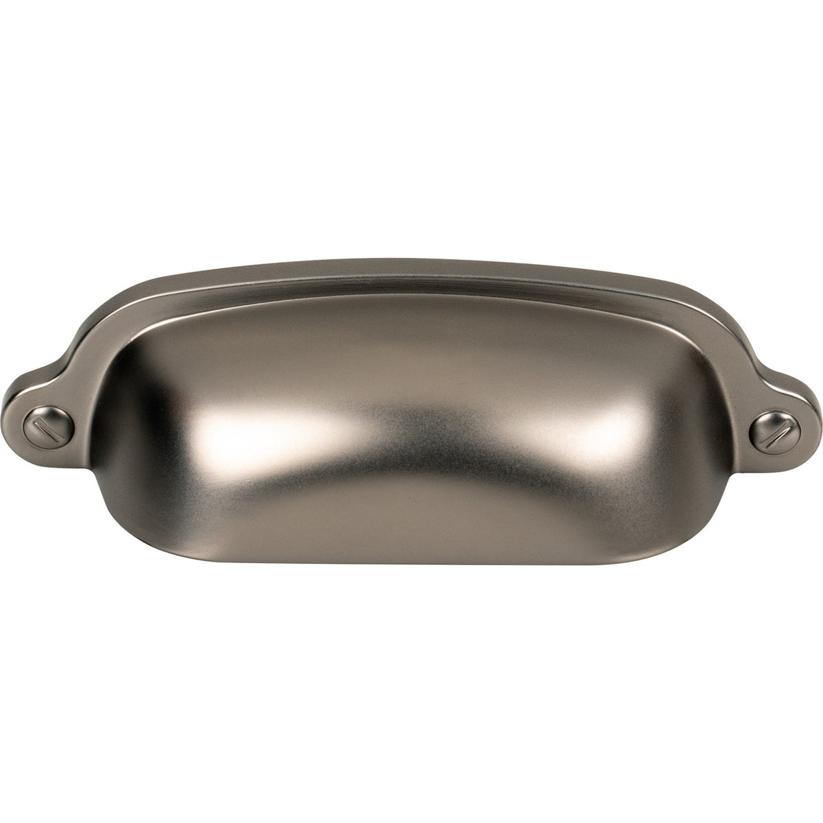 Top Knobs M2222: 2-9/16" cc Dakota Cup Cabinet Pull - Ash Gray