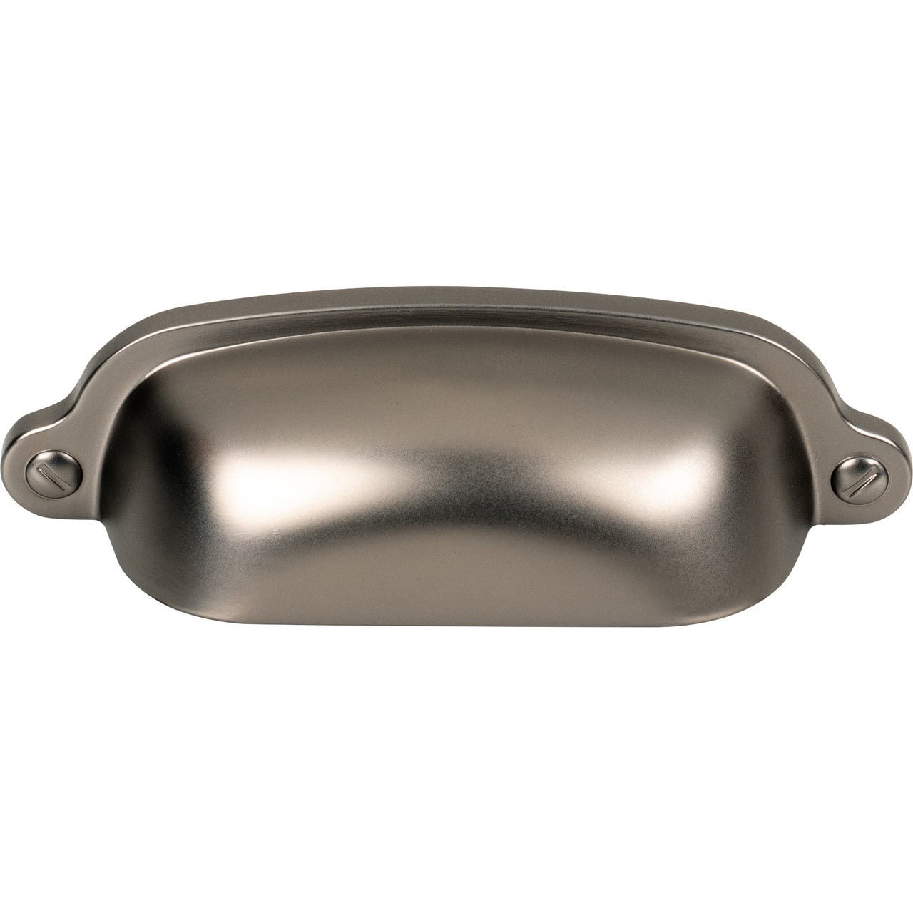 Top Knobs M2222: 2-9/16" cc Dakota Cup Cabinet Pull - Ash Gray