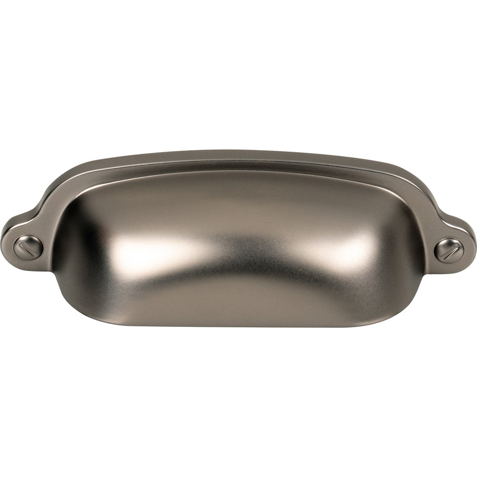 Top Knobs M2222: 2-9/16" cc Dakota Cup Cabinet Pull - Ash Gray