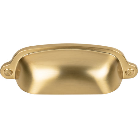 Top Knobs M2223: 2-9/16" cc Charlotte Cup Cabinet Pull - Honey Bronze