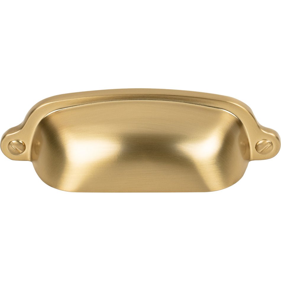 Top Knobs M2223: 2-9/16" cc Charlotte Cup Cabinet Pull - Honey Bronze