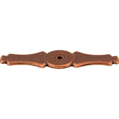 Top Knobs M224: Celtic Rectangle Backplate - Old English Copper