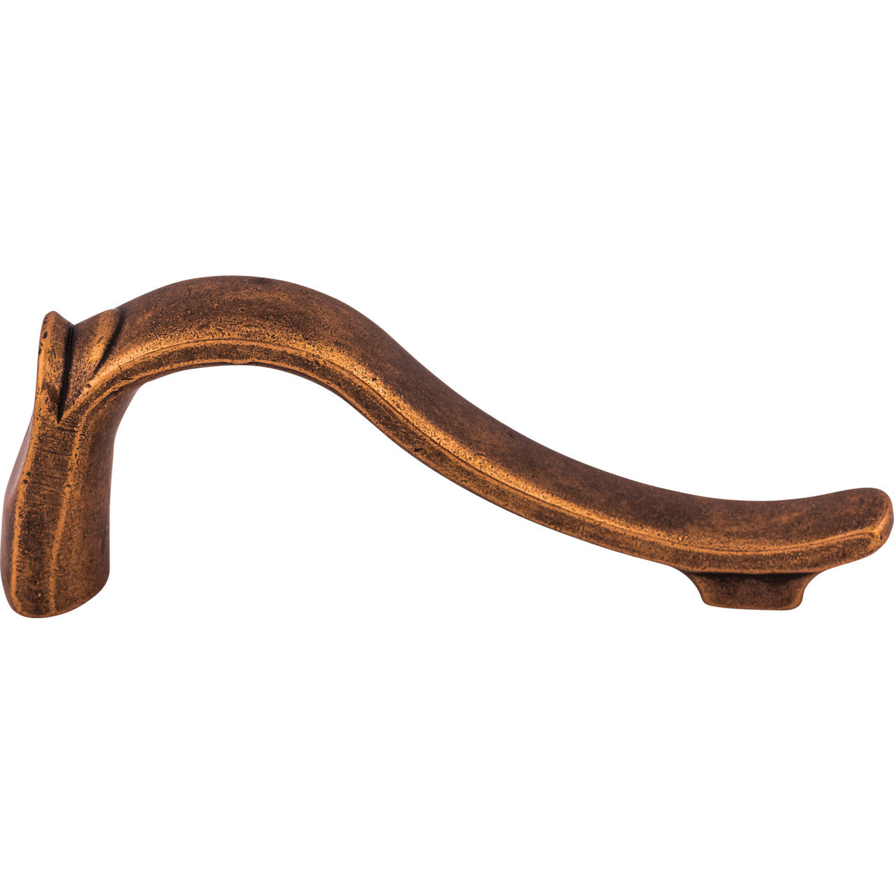 Top Knobs M226: 2-1/2" cc Dover Latch Cabinet Pull - Old English Copper