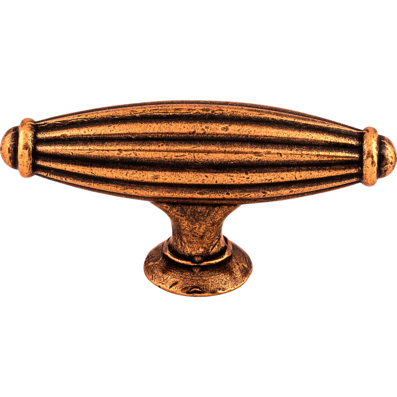 Top Knobs M227: 2-5/8" Tuscany T-Bar Cabinet Knob - Old English Copper