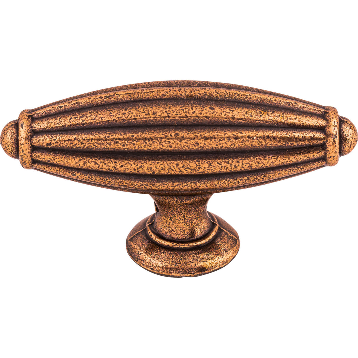 Top Knobs M228:  2-7/8" Tuscany T-Bar Cabinet Knob - Old English Copper