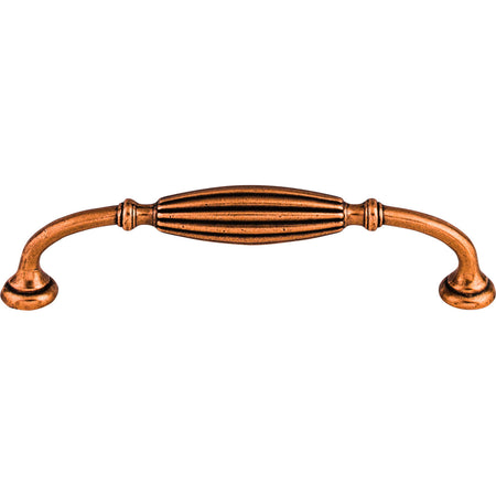 Top Knobs M229: 5-1/16" cc Tuscany D-Handle Cabinet Pull - Old English Copper