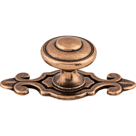 Top Knobs M231: 1-1/4" Canterbury Round Cabinet Knob - Old English Copper