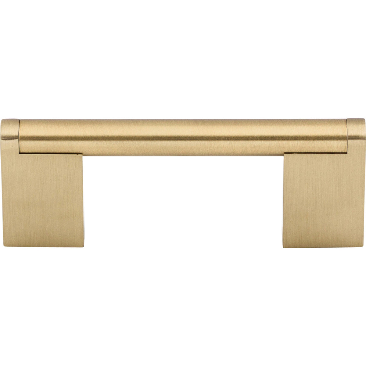 Top Knobs M2410: 3" cc Princetonian Round Bar Cabinet Pull - Honey Bronze