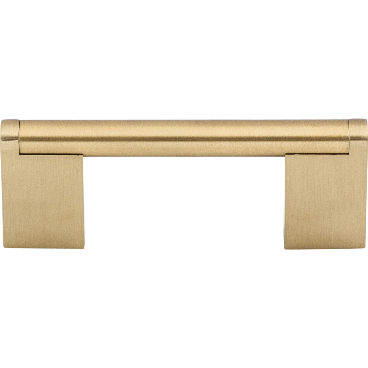 Top Knobs M2410: 3" cc Princetonian Round Bar Cabinet Pull - Honey Bronze