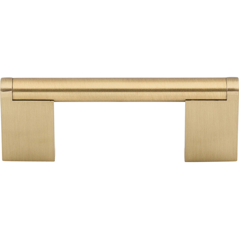 Top Knobs M2410: 3" cc Princetonian Round Bar Cabinet Pull - Honey Bronze