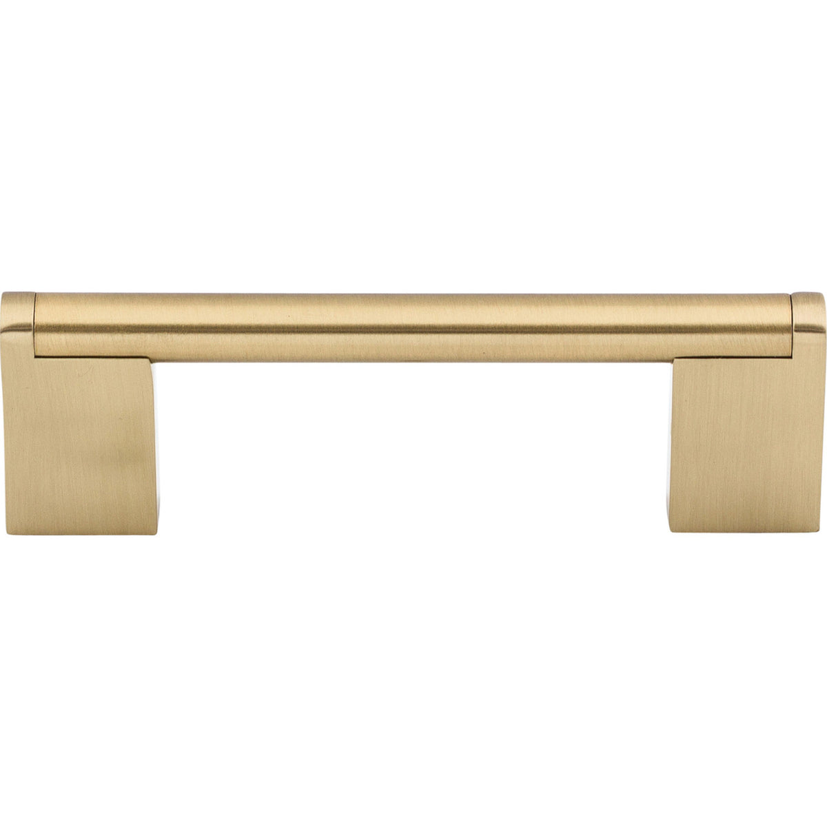 Top Knobs M2411: 3-3/4" cc Princetonian Round Bar Cabinet Pull - Honey Bronze