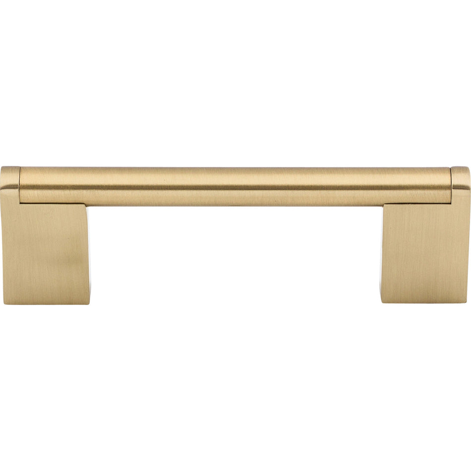 Top Knobs M2411: 3-3/4" cc Princetonian Round Bar Cabinet Pull - Honey Bronze