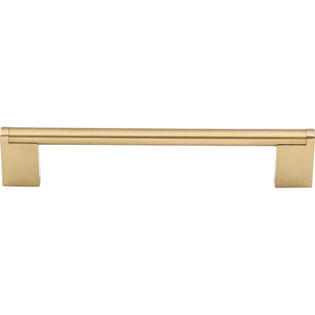 Top Knobs M2413: 6-5/16" cc Princetonian Round Bar Cabinet Pull - Honey Bronze