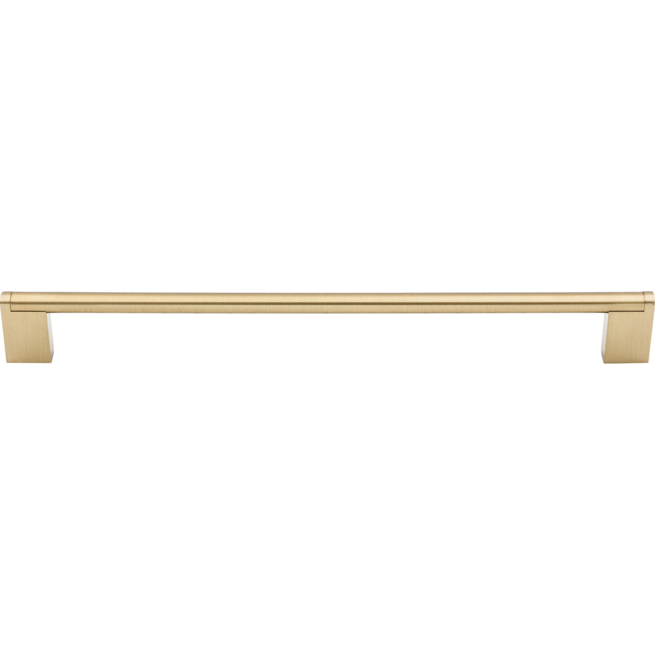 Top Knobs M2416: 15" cc Princetonian Round Bar Cabinet Pull - Honey Bronze
