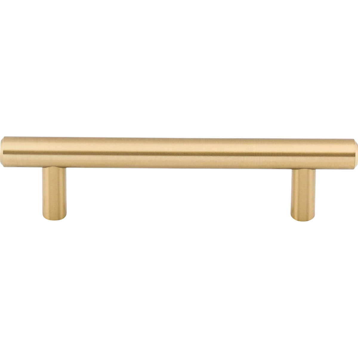 Top Knobs M2419: 3-3/4" cc Hopewell Round Bar Cabinet Pull - Honey Bronze