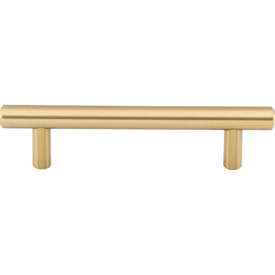 Top Knobs M2419: 3-3/4" cc Hopewell Round Bar Cabinet Pull - Honey Bronze