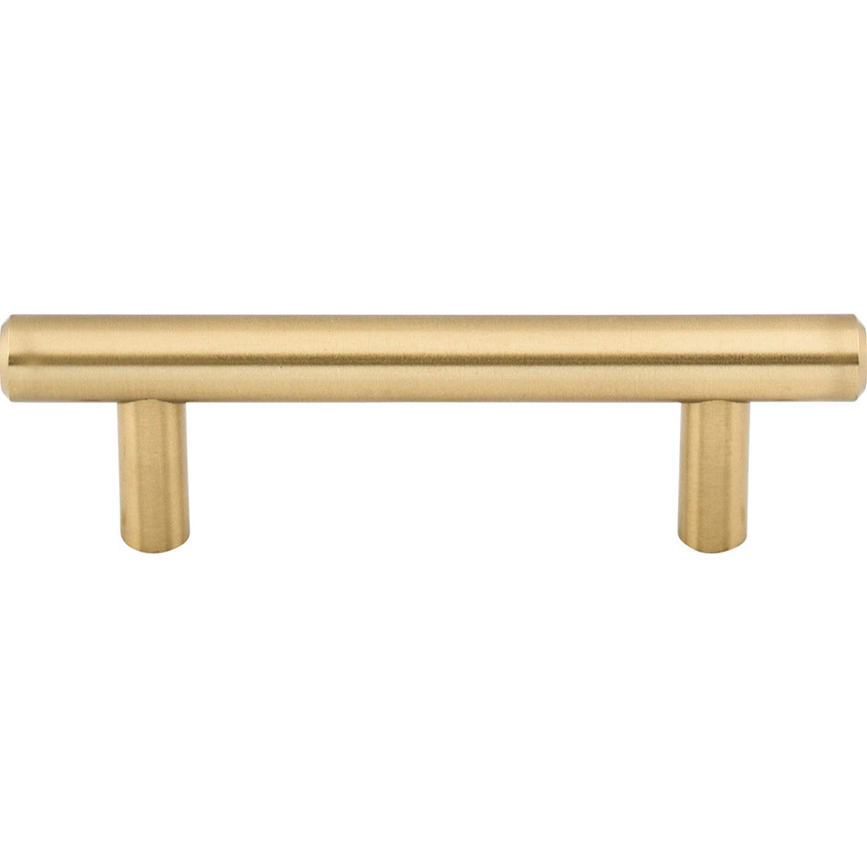 Top Knobs M2420: 3" cc Hopewell Round Bar Cabinet Pull - Honey Bronze