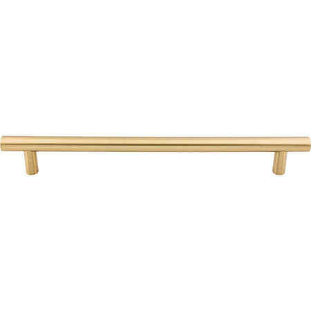 Top Knobs M2429: 12" cc Hopewell Round Bar Appliance Pull - Honey Bronze
